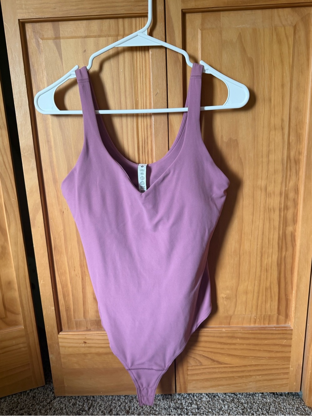 Women’s Lululemon Mauve Pink Sleeveless One-Piece Bodysuit